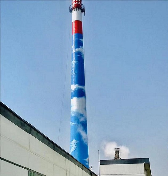 煙囪美化-工程施工特點